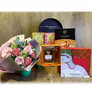 MD-HA21 Reign Deluxe XO Sauce, Premium Abalone Rice and Nut Biscuits Hamper